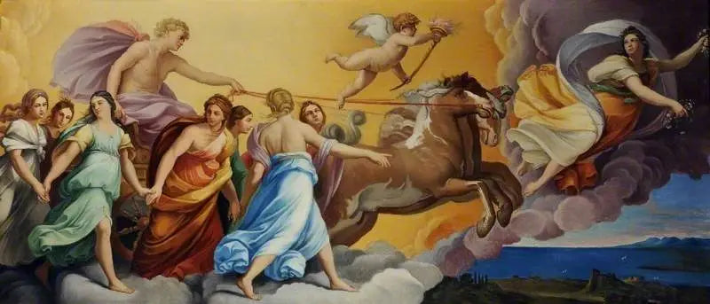 Dawn and the chariot of the sun driven by Apollo - Guido Reni