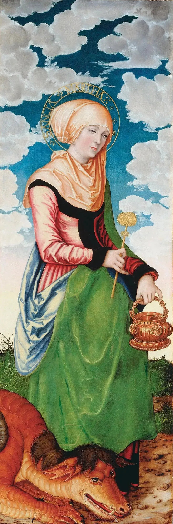 Altar of the Magdalene: Saint Martha - Lucas Cranach the Elder