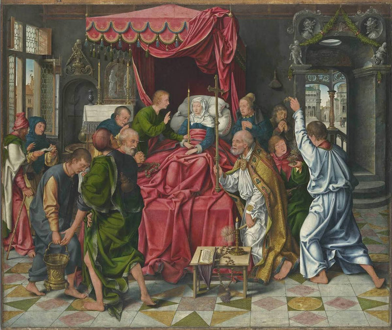 Altar of the Virgin Mary: The Death of Mary - Joos van Cleve