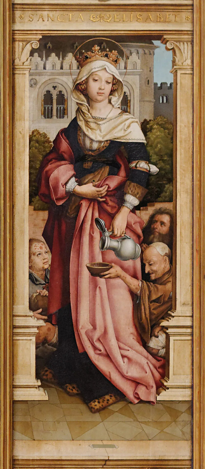 Saint Sebastian Altar: Saint Elizabeth of Hungary - Hans Holbein the Elder