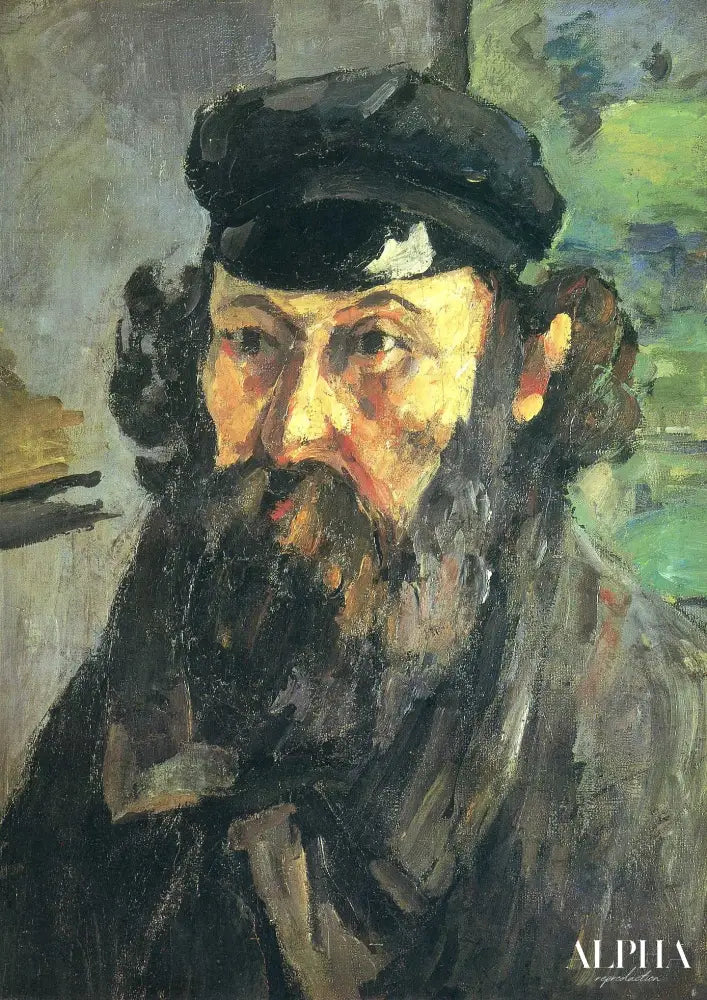 Auto-portrait avec le chapeau - Paul Cézanne - Reproductions de tableaux et peintures haut de gamme