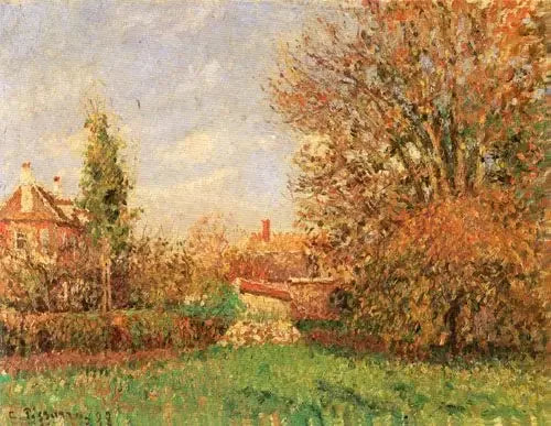 Autumn in the Meadow at Éragny - Camille Pissarro
