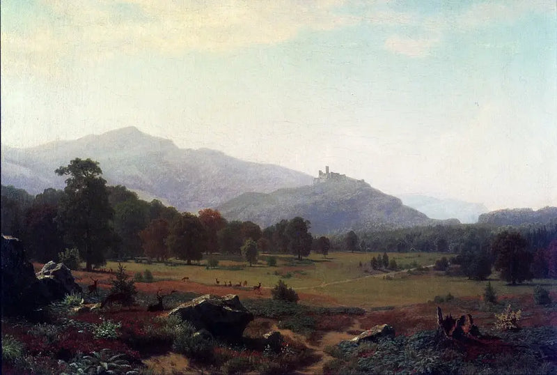 Autumn in the Conway Meadows towards Mount Washington, New Hampshire - Albert Bierstadt