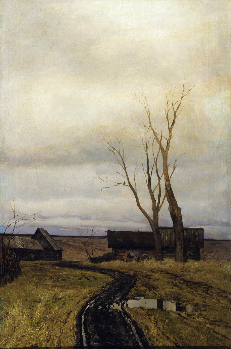 Autumn. The road to the village - Isaac Levitan