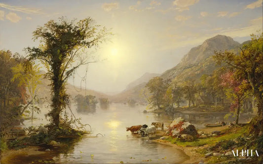 Automne sur le lac Greenwood - Jasper Francis Cropsey - Reproductions de tableaux et peintures haut de gamme