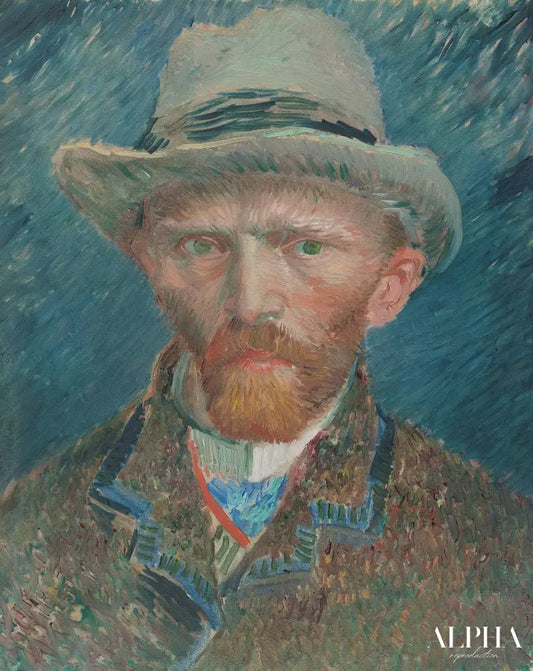 Autoportrait,1886 - Van Gogh - Reproductions de tableaux et peintures haut de gamme