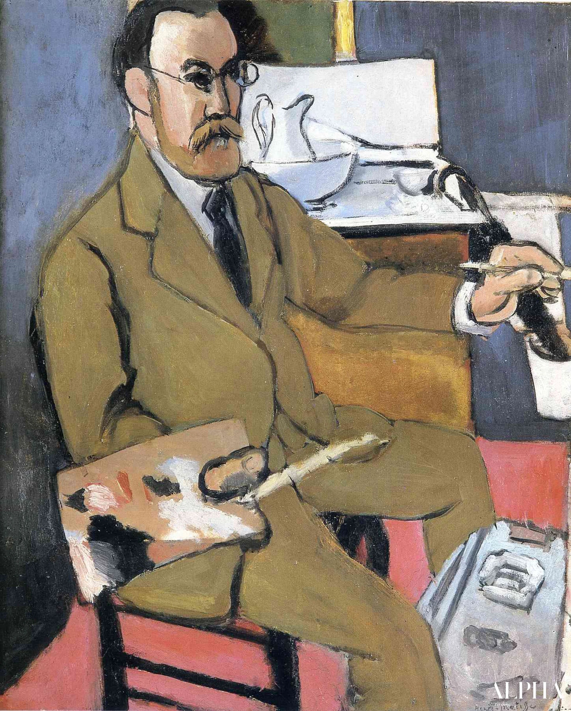 Self-Portrait 1918 - Matisse - High-end reproductions of paintings and artworks