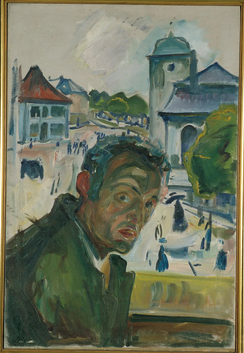 Self-Portrait in Bergen - Edvard Munch