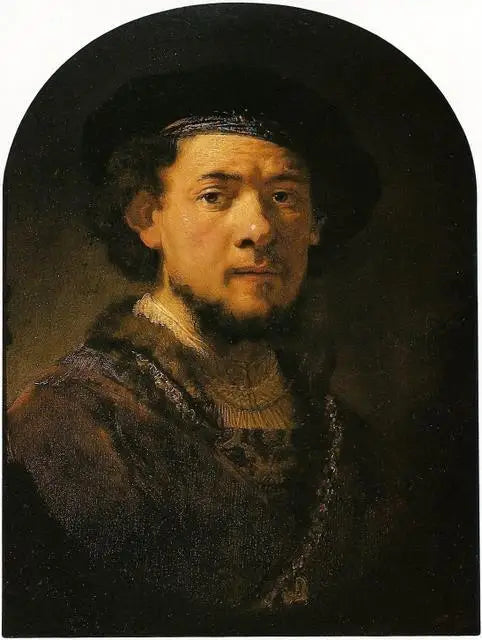 Self-Portrait with Gold Chain - Rembrandt