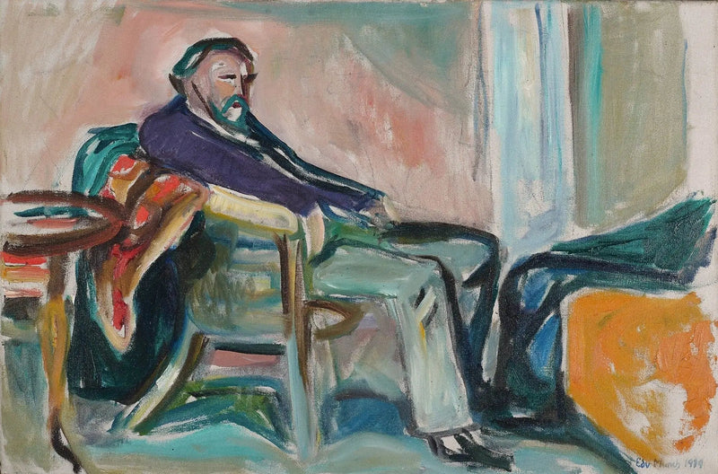 Self-Portrait with Spanish Flu - Edvard Munch