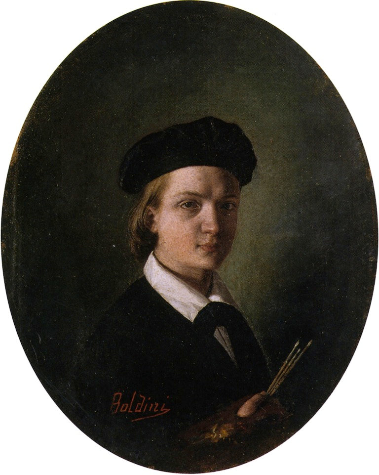 Self-Portrait at Fourteen Years Old - Giovanni Boldini