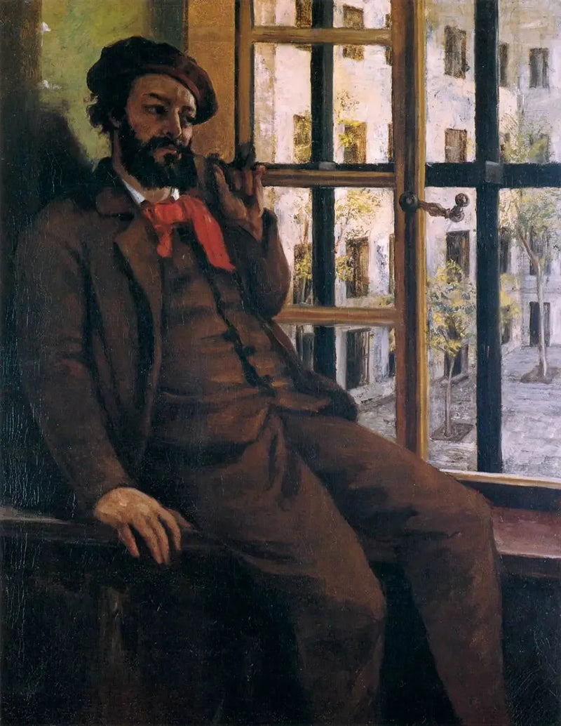 Self-Portrait at Sainte-Pélagie - Gustave Courbet