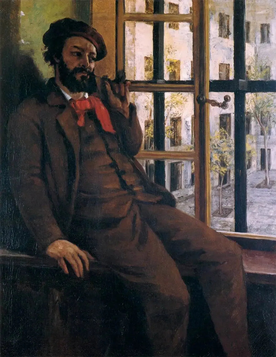 Self-Portrait at Sainte-Pélagie - Gustave Courbet