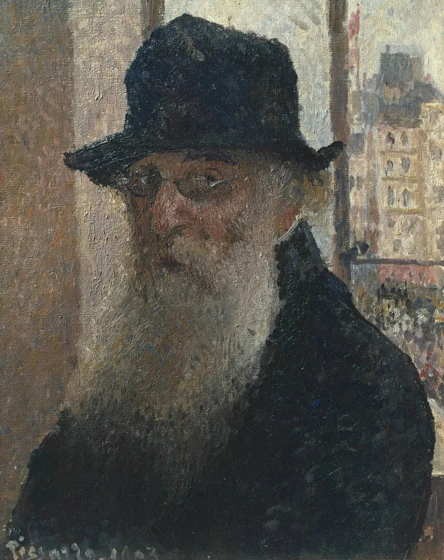Self-Portrait with Hat - Camille Pissarro