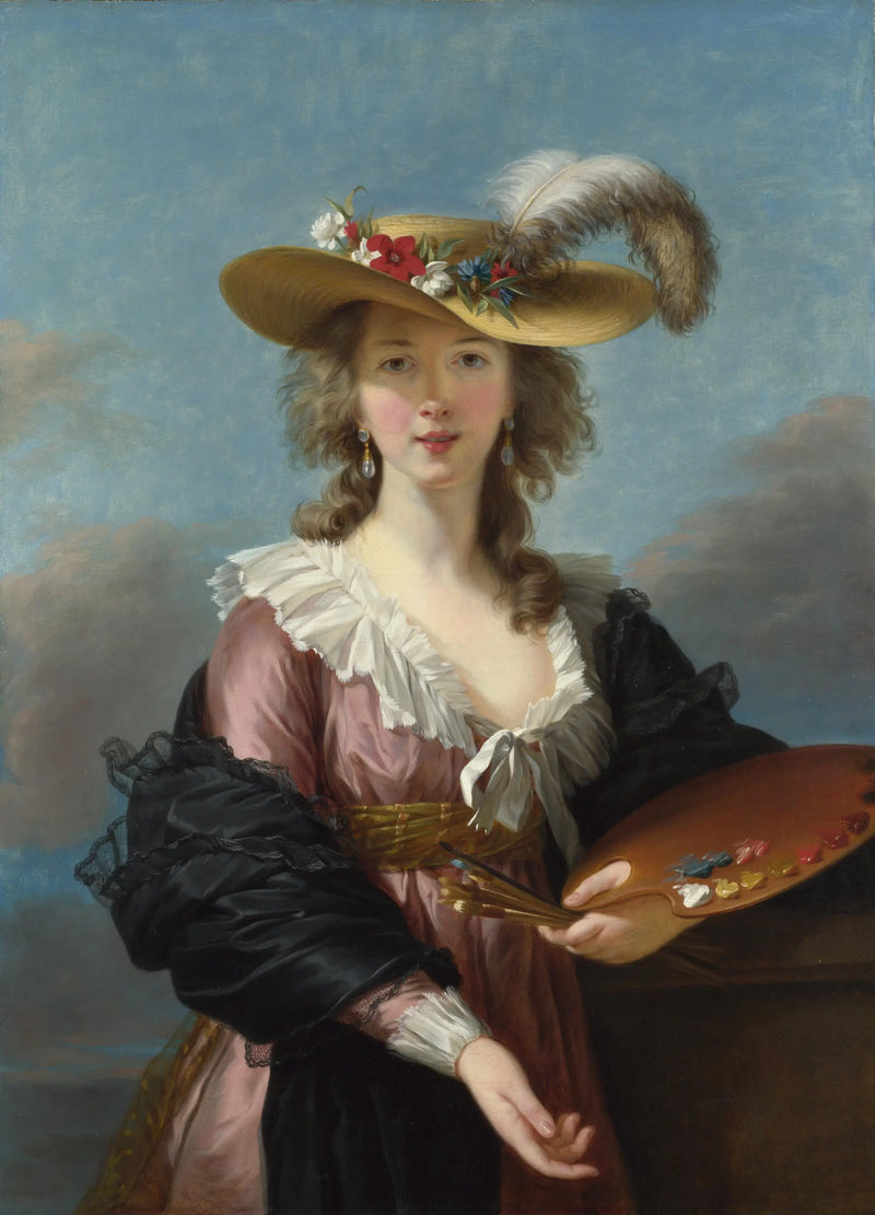 Self-Portrait with Straw Hat - Élisabeth Vigée Le Brun