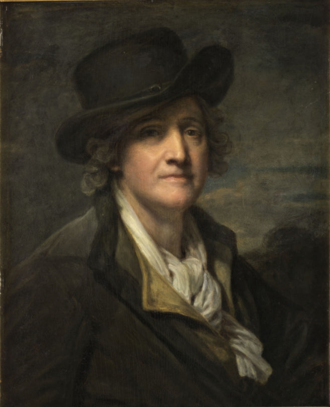 Self-Portrait with Hat - Jean-Baptiste Greuze