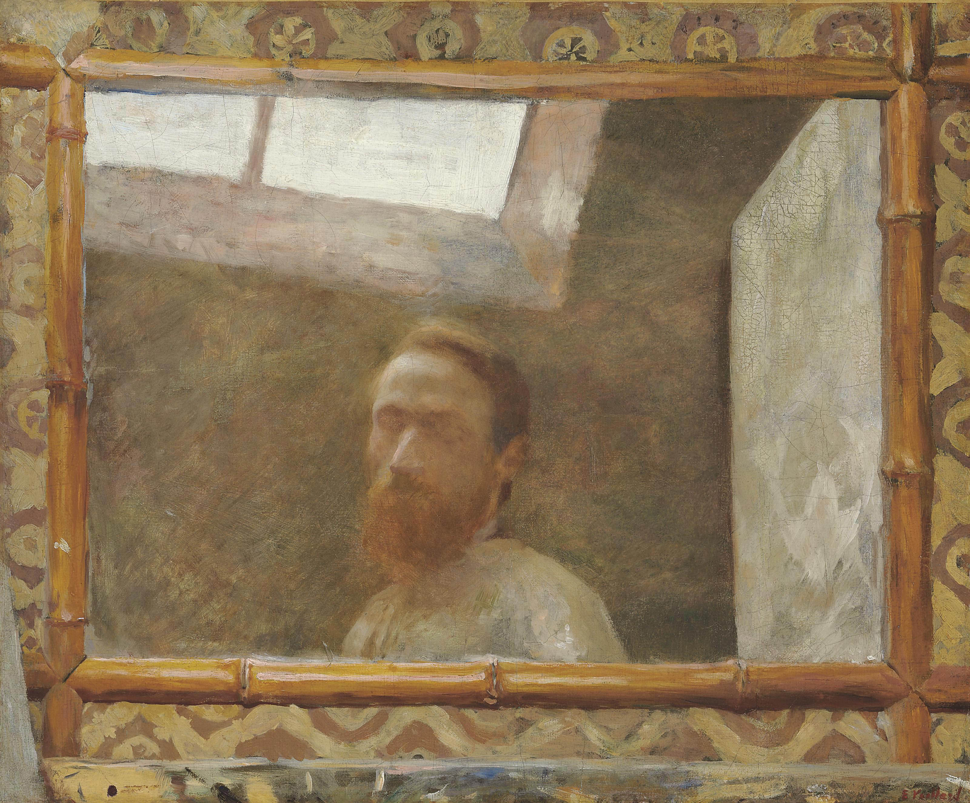 Autoportrait au miroir de bambou - Édouard Vuillard - Alpha Reproduction
