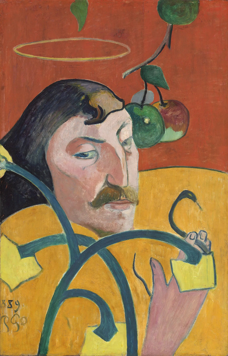 Self-Portrait with Halo - Paul Gauguin