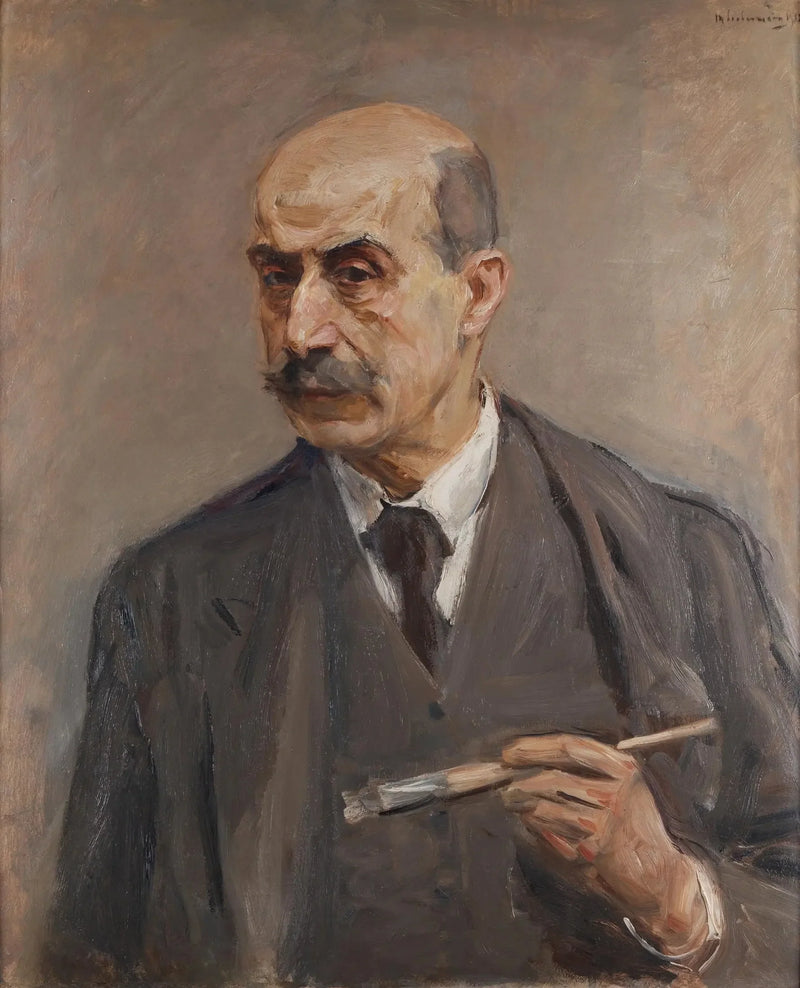 Self-Portrait with Brush - Max Liebermann
