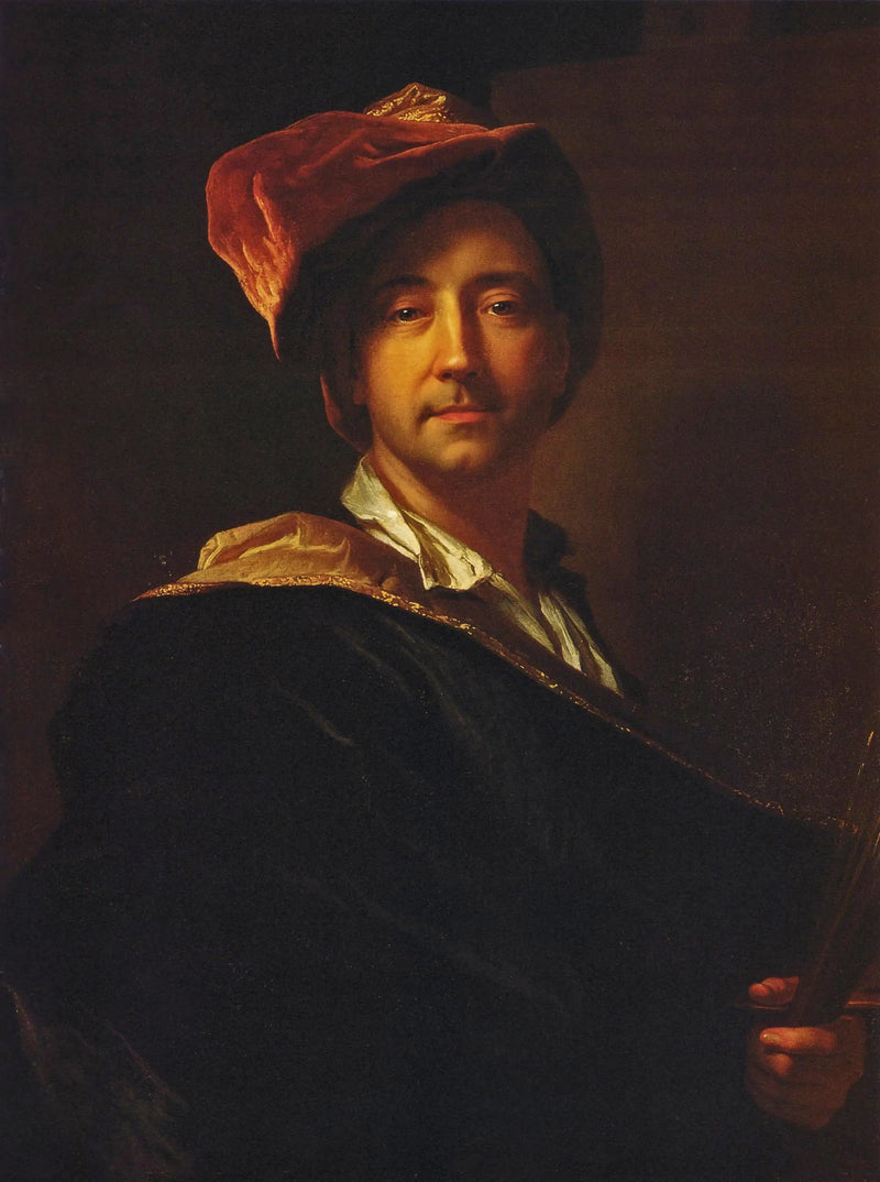 Self-portrait with Turban - Hyacinthe Rigaud