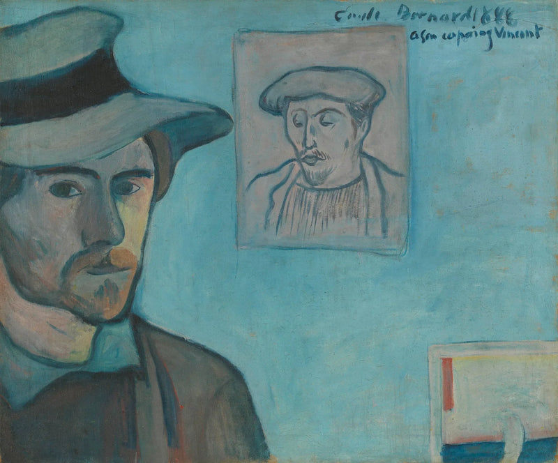 Self-Portrait with a Portrait of Gauguin - Émile Bernard