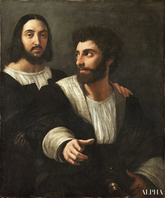 Self-Portrait with a Friend - Raphael (painter) - High-end reproductions of paintings and artworks