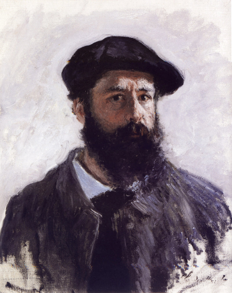 Self-portrait wearing a W1078 beret - Claude Monet
