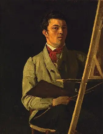 Self-Portrait, Corot at his easel - Jean-Baptiste Camille Corot