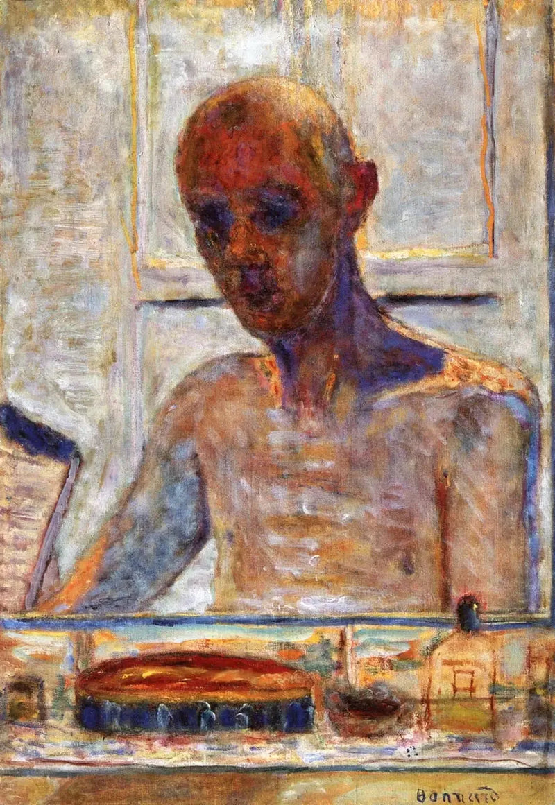 Self-Portrait in the Bathroom Mirror - Pierre Bonnard