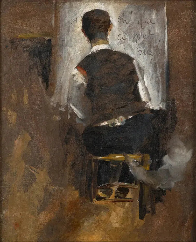 Self-Portrait of Two - Henri de Toulouse-Lautrec