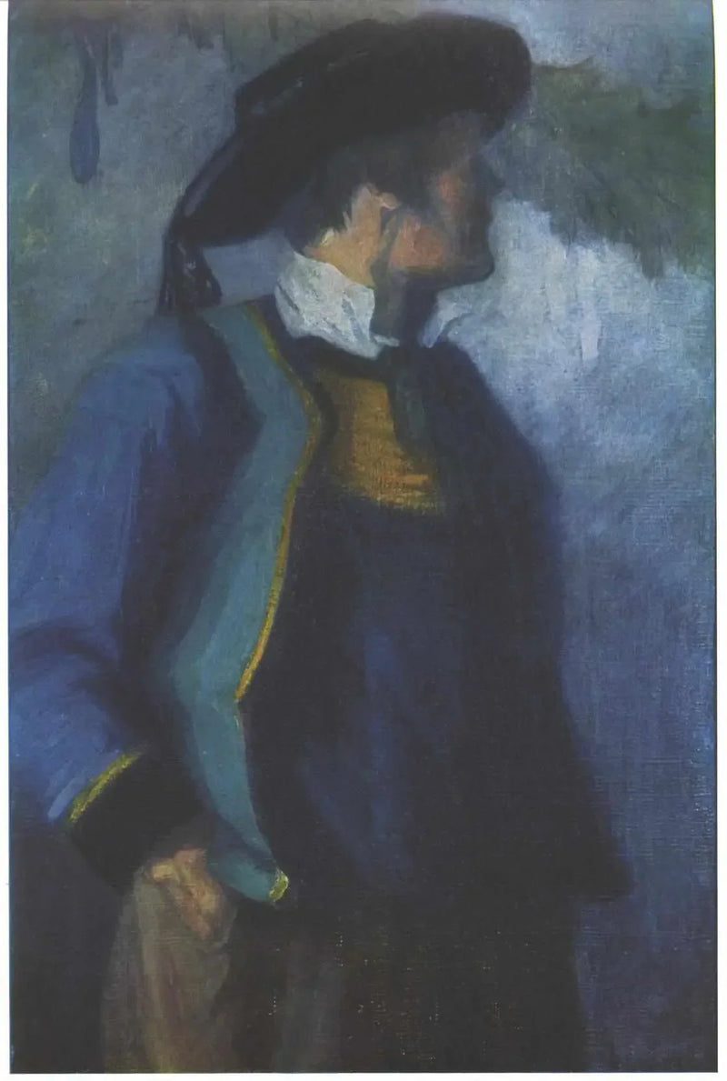 Self-Portrait in Breton Costume - Franz Marc