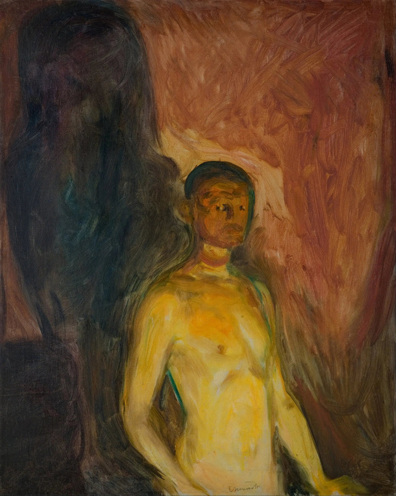 Self-Portrait in Hell - Edvard Munch
