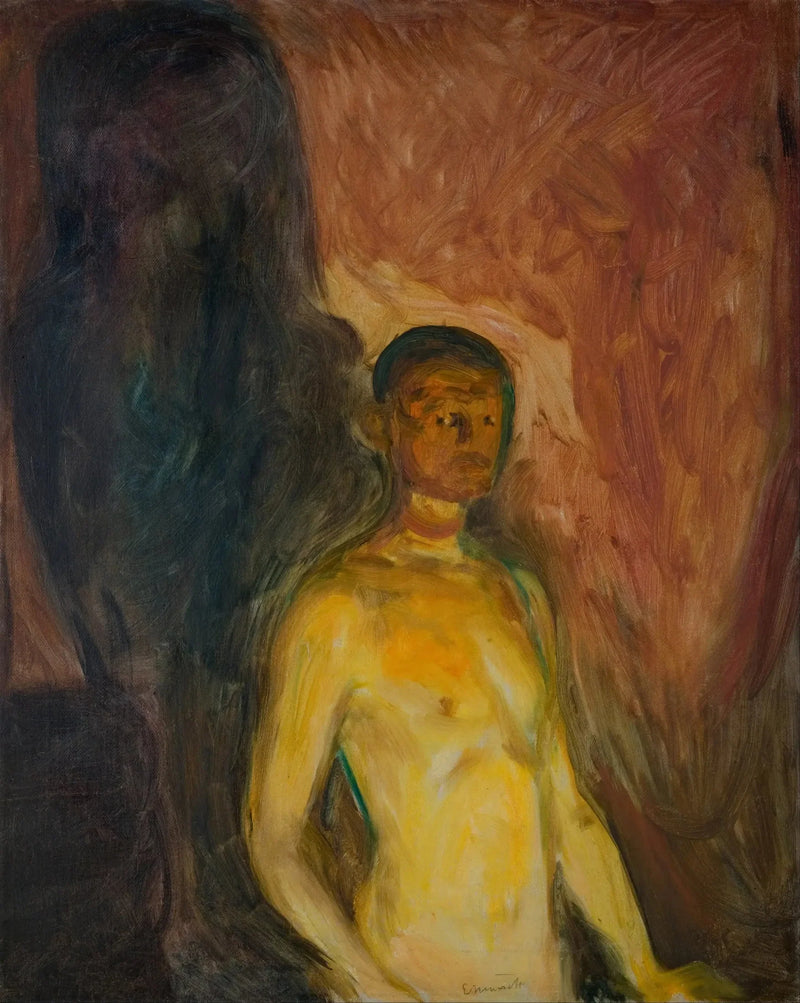 Self-Portrait in Hell - Edvard Munch