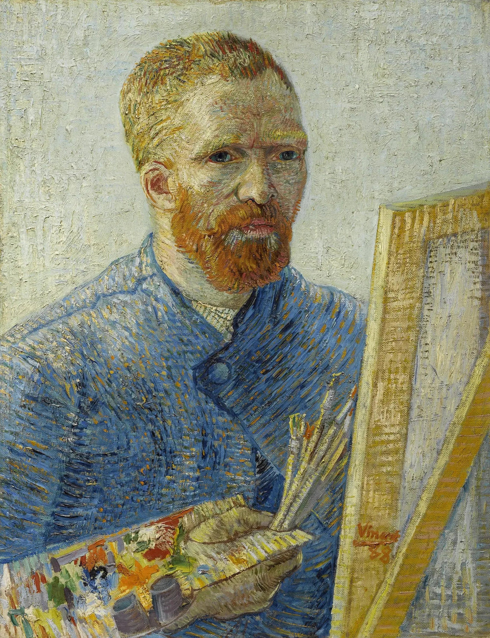 Autoportrait en peintre - Vincent van Gogh image 1 reproduction artisanale de tableau