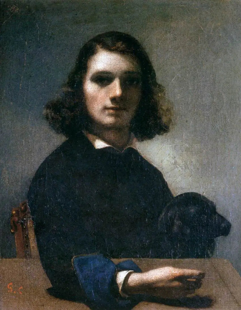 Self-Portrait - Gustave Courbet