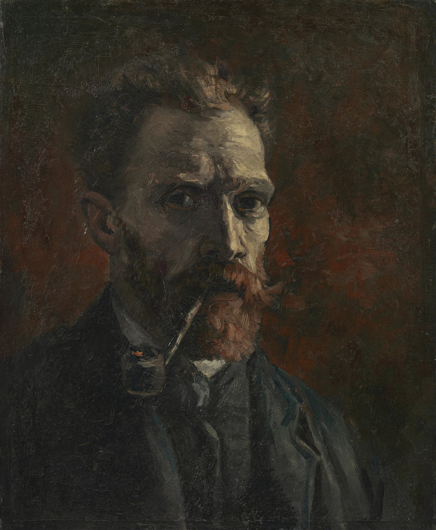 Self-Portrait with Pipe - Vincent van Gogh