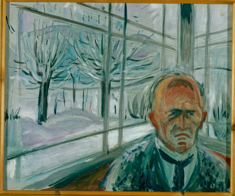 Self-Portrait on the Veranda - Edvard Munch