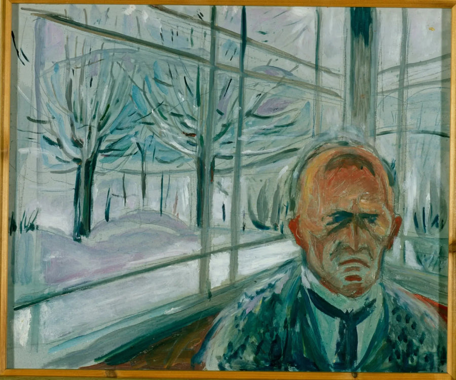 Self-Portrait on the Veranda - Edvard Munch