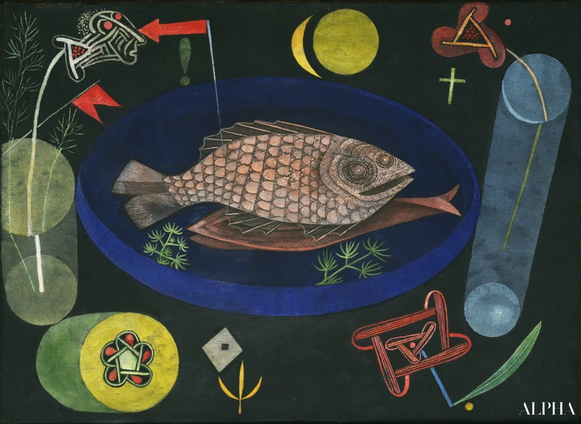 Autour du poisson - Paul Klee - Reproductions de tableaux et peintures haut de gamme