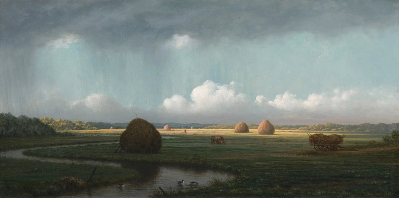 Sudden showers, Newbury marshes - Martin Johnson Heade