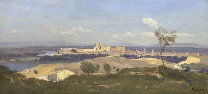 Avignon, View of Villeneuve-lès-Avignon - Jean-Baptiste Camille Corot