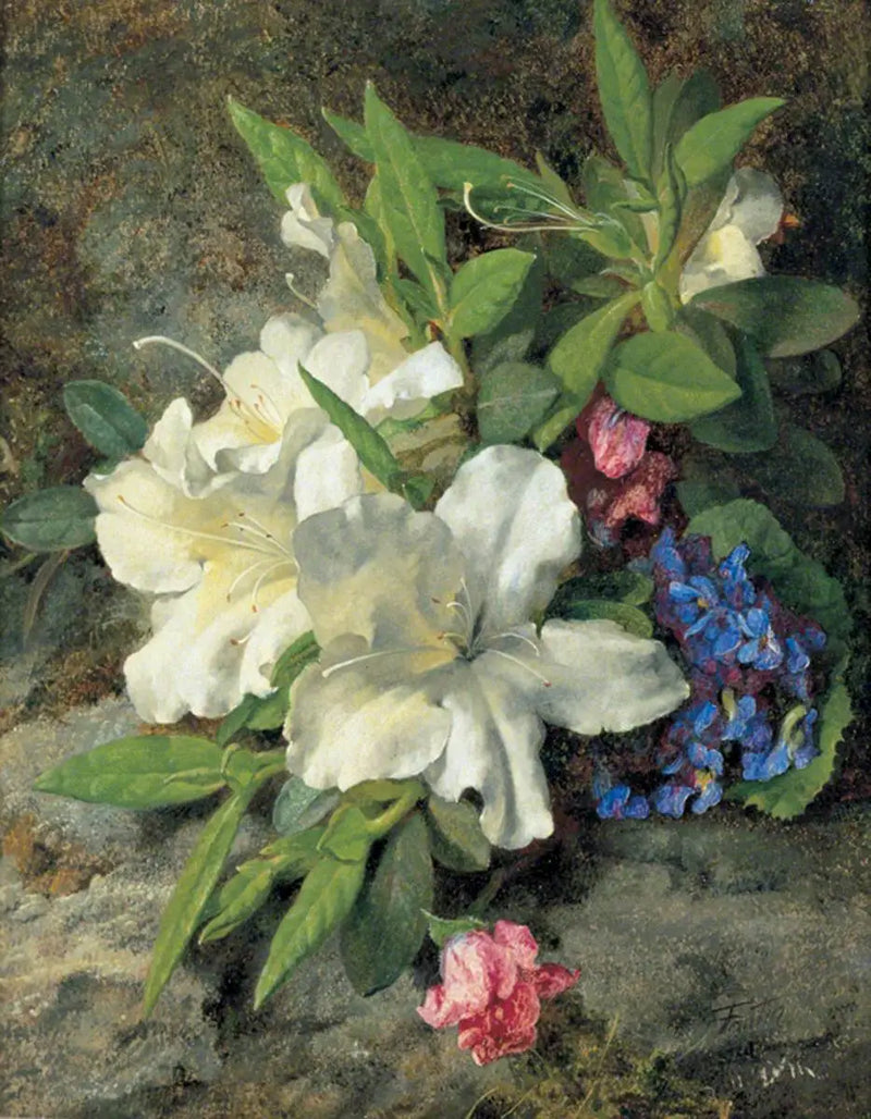 White Azaleas - Henri Fantin-Latour