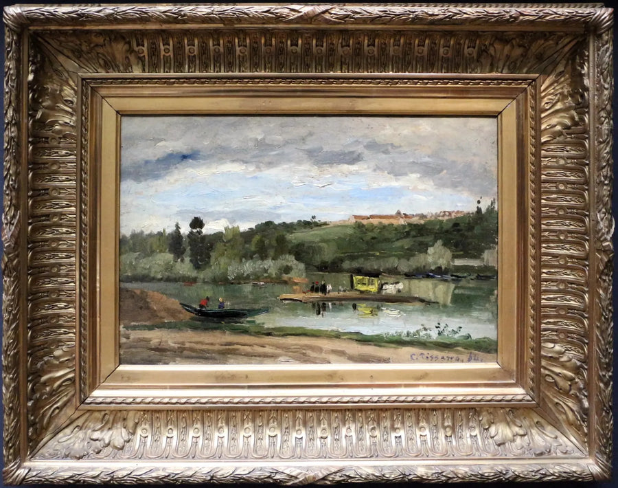basin at Varenne-Saint-Hilaire - Camille Pissarro