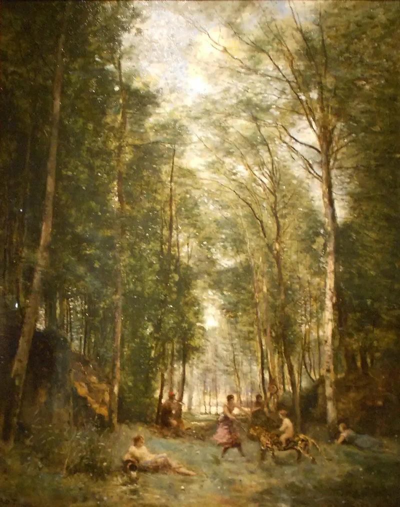Spring Bacchanal: Souvenir de Marly-le-Roi - Jean-Baptiste Camille Corot