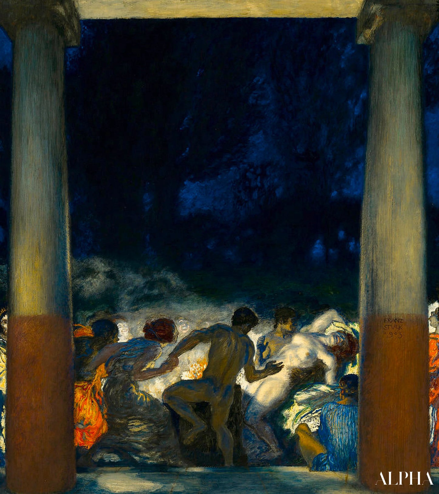 Bacchanale - Franz Von Stuck Reproductions de tableaux à la peinture à l’huile