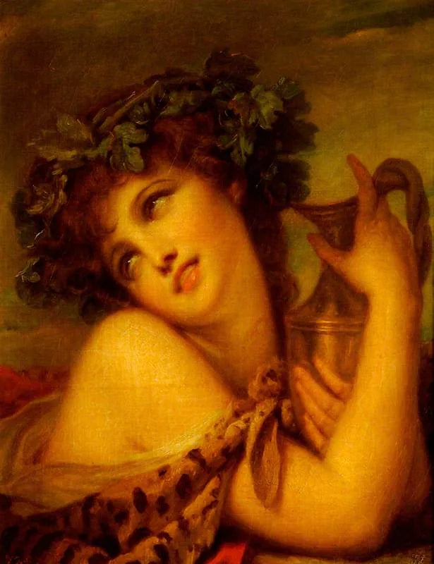 Bacchante with Amphora - Jean-Baptiste Greuze