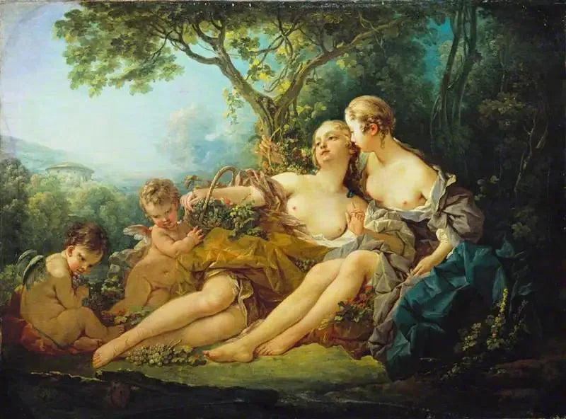 Bacchus and Erigone - François Boucher