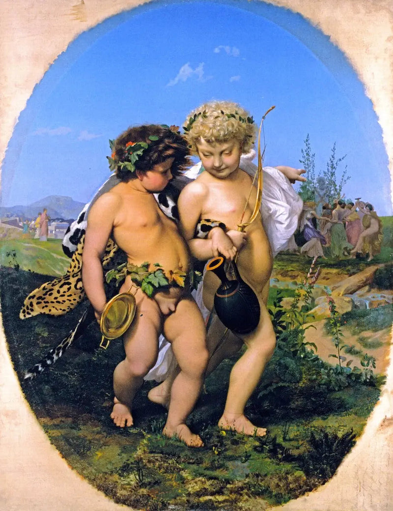 Bacchus and Love Drunk - Jean-Léon Gérôme