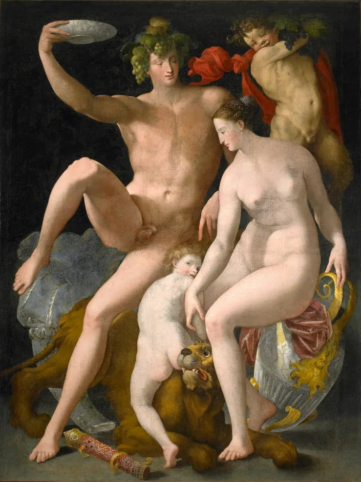 Bacchus, Venus et Amour - Rosso Fiorentino