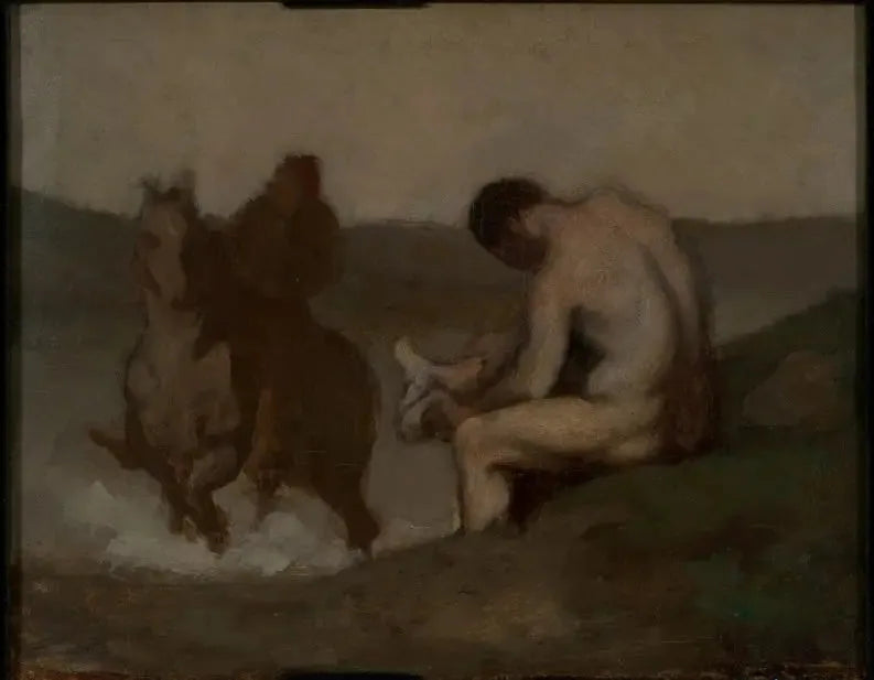 Bathing (L'Abreuvoir) - Honoré Daumier